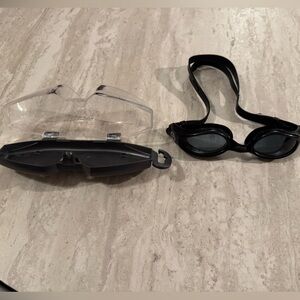 Aquasphere Black Swim Goggles with Case